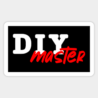 DIY master in white and red Magnet